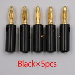 Vis de enceintes banane or 10 pièces | 4mm, connecteurs de plaques, en STOCK, livraison gratuite, noir rouge, vente en gros