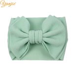 2020 nouveauté grand 7 "cheveux nœuds bandeau gaufre tissu élastique bandes de cheveux bricolage filles cheveux accessoires accessoires de mode
