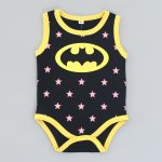 Superman été bébé barboteuses nouveau-né bébé garçon fille barboteuse à manches courtes combinaison vêtements bébé vêtements coton tenues 0-18M