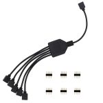 Connecteur de bande RGB 4 broches | 1 à 1 2 3 4 5, câble de séparation d'alimentation, 4pin aiguille fil de connecteur féminin pour bande RGB