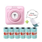Photo Pocket Mini Thermal Printer Peripage A6 200 dpi 58mm Thermal Bluetooth Protable Mobile Receipt Phone Printer Android iOS