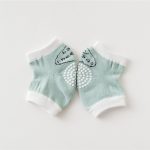 1 paire enfants Dot mignon rampant coude genouillère coussin bambins bébé filles garçons genouillères protecteur sécurité maille infantile jambières