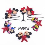 Bande élastique en Nylon 10 pièces Mickey Minnie Daisy | Cheveux, bande élastique pour cheveux, bandeau pour enfants, accessoires pour cheveux, bande de cheveux de fille, gomme pour cheveux de dessin animé