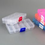 1 pièces multifonctionnel haute résistance 13*6*3 cm avec résistance Visible transparente en plastique leurre de pêche matériel de pêche boîte à appâts