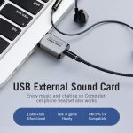 Vention USB carte son externe USB Interface Audio carte son adaptateur 3.5mm pour ordinateur portable PS4 casque carte son USB