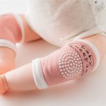 1 paire enfants Dot mignon rampant coude genouillère coussin bambins bébé filles garçons genouillères protecteur sécurité maille infantile jambières