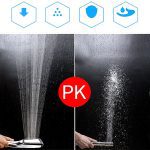Anpro 300 trou carré haute pression salle de bains pluie pomme de douche douche à main économie d'eau pomme de douche filtre pulvérisateur tête