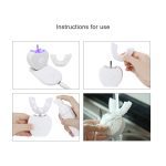 360 degrés Intelligent automatique sonique électrique brosse à dents U Type 4 Modes brosse à dents USB charge dent blanchissant la lumière bleue