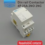 TOCT1-contacteur modulaire ac domestique | 4P 25A 2NC 2NO 220V/230V 50/60HZ Din rail,