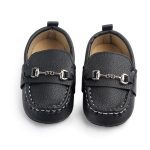 Chaussures en cuir pour bébé garçon chaussures de sport pour bébé nouveau-né premier marcheur chaussures à semelles souples pour enfant en bas âge pour 0 -1 an