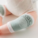 1 paire enfants Dot mignon rampant coude genouillère coussin bambins bébé filles garçons genouillères protecteur sécurité maille infantile jambières