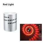 Lampe de mur d'effet de lumière de mur LED de trou de spirale de rvb avec la télécommande
