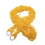 Hamac en Nylon de maille de personne simple Portable pour le Camping plage loisirs de plein air suspendus lit balançoire meubles adultes ulatrleo nouveau