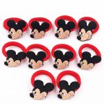 Bande élastique en Nylon 10 pièces Mickey Minnie Daisy | Cheveux, bande élastique pour cheveux, bandeau pour enfants, accessoires pour cheveux, bande de cheveux de fille, gomme pour cheveux de dessin animé