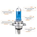 VooVoo Ampoule halogène Voiture H4 H7 | Ampoules de Voiture halogène, 100W 2700K 4300K 6000K 12V Ampoule de moto automobile, Ampoule de Voiture