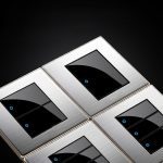 Miroir avec commutateur à point aléatoire | type 86, interrupteur acrylique panneau brossé pour la maison en acier inoxydable 1/2/3/4 Gang commutateur à 1 voie et 2 voies