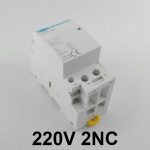 TOCT1 contacteur modulaire 2P 63A | 220V/230V 50/60HZ Din rail, ac domestique, 2NO ou 2NC ou 1NO 1NC