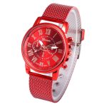 Foloy numérique femmes montres qualité mode genève chiffres romains Faux cuir analogique Quartz dames montre Bracelet horloge cadeau