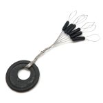 10 groupes 60 pièces/ensemble s'attaquer à l'espace résistance pour ne pas endommager la ligne haricots verticaux pince à tige/accessoires de pêche en forme de O