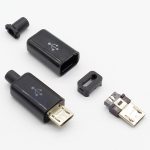 10 pièces Micro USB 5PIN Type de soudage connecteurs mâles chargeur 5P USB queue prise de charge 4 en 1 blanc noir