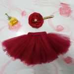 Nouveau 4 couleurs nouveau-né Tutu jupe avec fleur assortie bandeau superbe nouveau-né Photo accessoire fille Tutu jupe