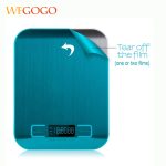 Digital Multi-function Food Kitchen Scale,Stainless Steel,11lb 5kg Stainless Steel Platform with LCD Display (Silver)