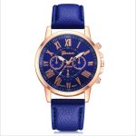 Montres pour femmes mode Tike Toker marque chiffres romains Faux cuir analogique Quartz montre-bracelet femmes femme