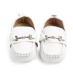 Chaussures en cuir pour bébé garçon chaussures de sport pour bébé nouveau-né premier marcheur chaussures à semelles souples pour enfant en bas âge pour 0 -1 an