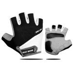Gants antidérapants pour moto, gants de bicyclette respirants pour la moto à demi-doigt, gants de bicyclette de sport pour hommes pour femmes