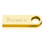 Nouveau TECHKEY clé usb lecteur flash 64GB 32GB 16GB 8GB 4GB lecteur de stylo clé usb étanche argent u disk memoria cel clé usb cadeau