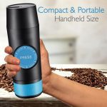 Upgraded Portable Mini Electric Espresso Maker, 2 in 1 Capsule & Ground Espresso Option Easy Refill Water Tank USB Coffee Maker