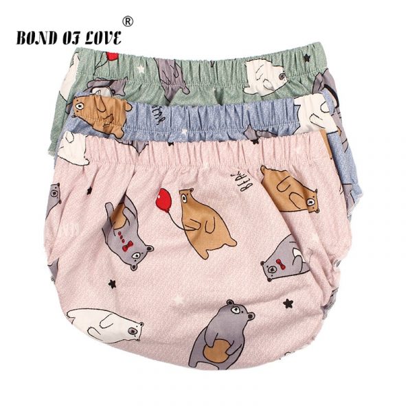 Bébé Bloomers coton Shorts pour filles garçons PP Shorts enfants Harem court 3 couleur dessin animé ours imprimer vêtements nouveau-né