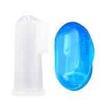 Brosse à dents à doigts en Silicone | Mignon avec boîte, dents pour enfants, Massage transparent, brosse de nettoyage en caoutchouc pour nourrissons, ensemble de soins pour garçons