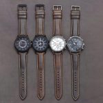 BEAFIRY cuir tanné à l'huile 22mm 20mm 18mm bracelet de montre à dégagement rapide bracelet de montre marron pour hommes femmes compatible avec fossile