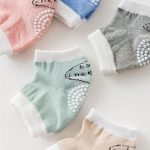 1 paire enfants Dot mignon rampant coude genouillère coussin bambins bébé filles garçons genouillères protecteur sécurité maille infantile jambières