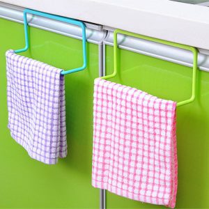 Organisateur de cuisine porte-serviettes support suspendu armoire de salle de bain armoire porte arrière cintre cuisine fournitures accessoires Cocina