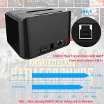 Double baie SSD/HDD station d'accueil disque dur amarrage Sata III à USB3.0 station d'accueil clone fonction pour 2.5/3.5 hdd ordinateur portable