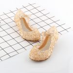 Sandales à la gelée en cristal pour enfants | Chaussures de danse pour fête Cosplay Elsa, princesse des neiges