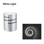 Lampe de mur d'effet de lumière de mur LED de trou de spirale de rvb avec la télécommande