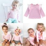 Vêtements en dentelle pour petites filles | En coton, à manches longues, vêtements pour petites filles, vêtements pour et hauts