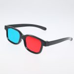 Nouveau rouge bleu 3D lunettes noir cadre pour dimensionnel anaglyphe TV film DVD jeu vidéo lunettes 3d lunettes pour projecteur Dlp JSX