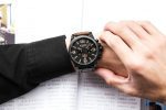 CURREN hommes montres haut de gamme marque de luxe étanche Sport montre-bracelet chronographe Quartz militaire en cuir véritable Relogio Masculino