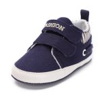 Bébé bébé garçon fille chaussures semelle souple toile solide chaussures pour nouveau-nés enfant en bas âge berceau mocassins 4 couleurs disponibles