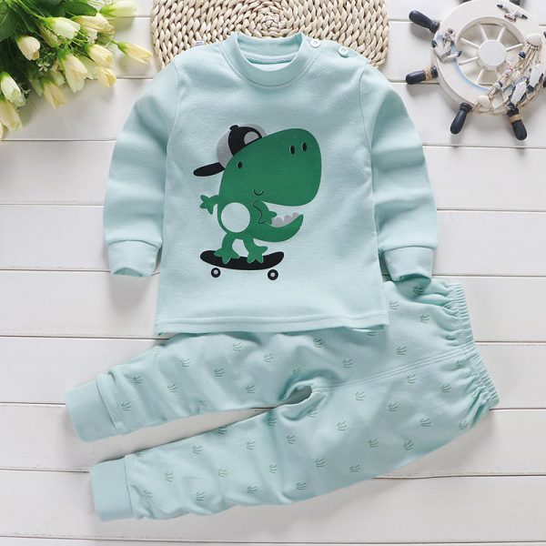 2019 automne nouveau bébé ensemble de vêtements dessin animé coton bébé garçons vêtements filles costume ensemble 0-3 ans bébé vêtements