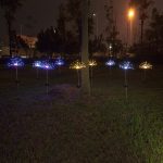 90/150 LED lumière solaire huit modes de fonction pissenlit pelouse lumières/feux d'artifice lampe extérieure étanche solaire jardin lumière