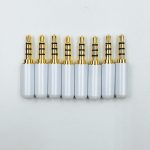 Adaptateur d'écouteurs stéréo 3.5mm | 1 pièce, prise Audio 4 pôles plaqué or, prise adaptateur pour le bricolage, casque d'écouteur, casque d'écoute pour la réparation