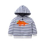 Sweat-shirt rayé pour enfants | 27 petits garçons et filles, vêtements à capuche décontractés, imprimé Animal, vêtements d'extérieur pour enfants