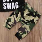 Ensemble de vêtements camouflage 2 pièces pour bébé garçon | t-shirt pour nouveau-né, ensemble t-shirt, hauts + pantalons, Leggings, tenue d'été pour enfants en bas âge