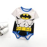 Superman été bébé barboteuses nouveau-né bébé garçon fille barboteuse à manches courtes combinaison vêtements bébé vêtements coton tenues 0-18M