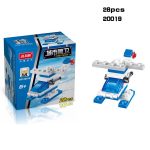 Mini transport réservoir avion voiture éducatif assemblé modèles blocs de construction compatibles petites briques jouets pour enfants
